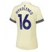 Maillot de foot Everton Vitaliy Mykolenko #16 Extérieur vêtements Femmes 2025-26 Manches Courtes